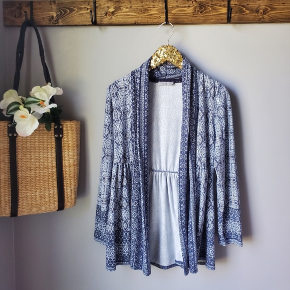 Dalia Sweaters - Dalia Boho Open Front Cardigan Small
